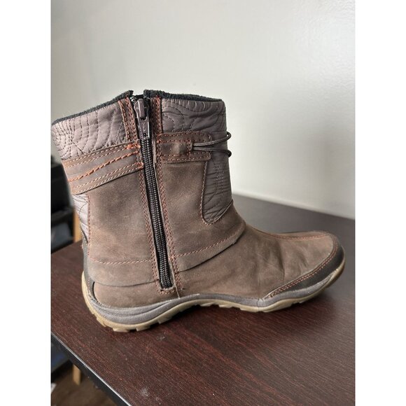 Merrell Dewbrook Brown Waterproof Insulated Boots Women Size 8 Active Heat - Picture 5 of 11